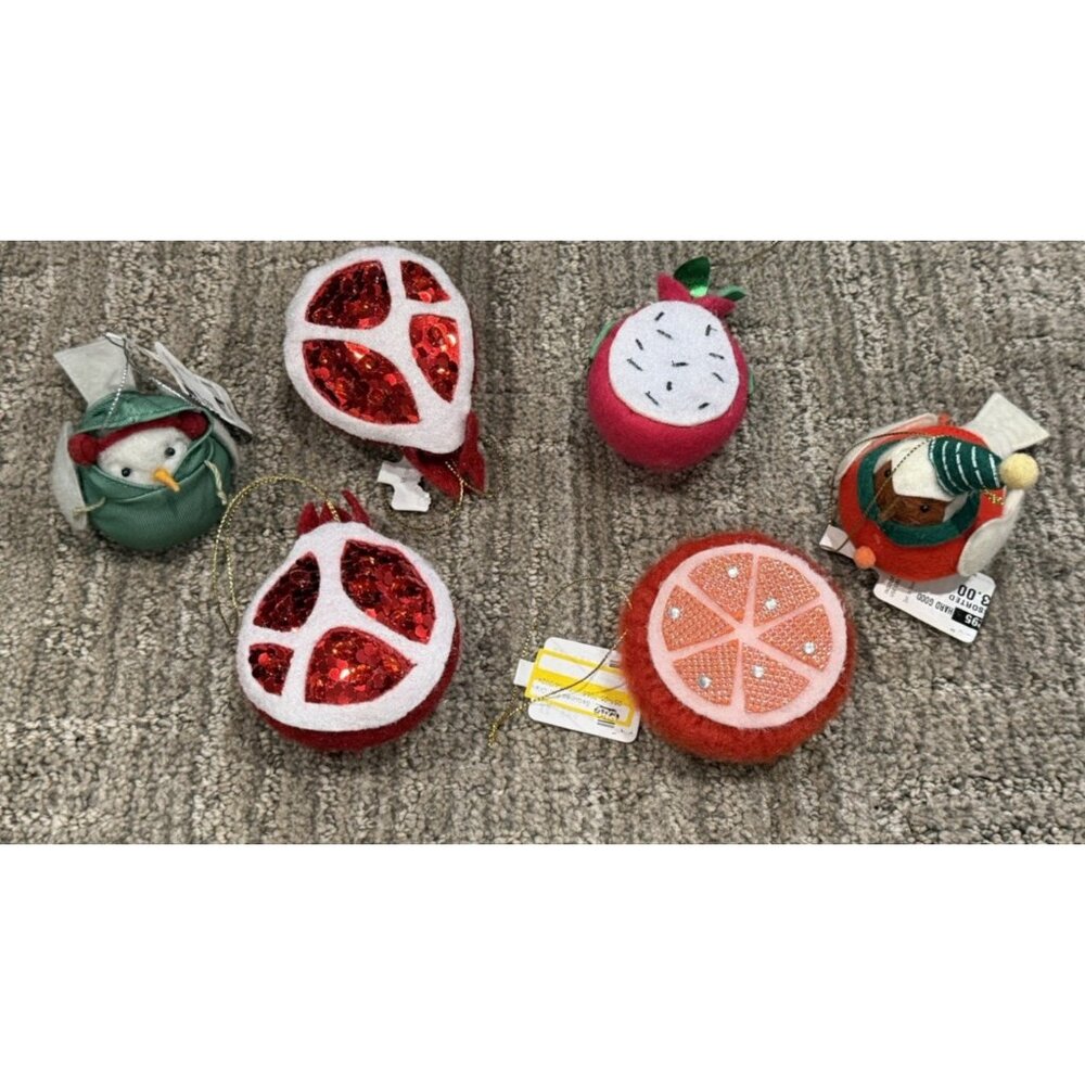 WONDERSHOP TARGET 2023 FELT XMAS ORNAMENTS LOT 66 PIRATE LLAMA GNOME SHOE BIRD - Picture 5 of 9
